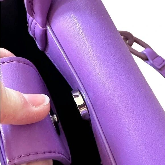 HOUSE OF WANT Vegan Leather Newbie Satchel Bag, purple - Picture 8 of 13